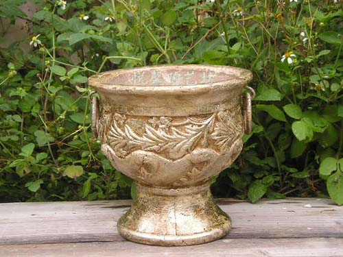 欧式风仿古做旧高脚杯透气花器