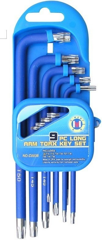 9件套内梅花扳手 星型【西玛工具-CMART】F0023梅花内六角扳手