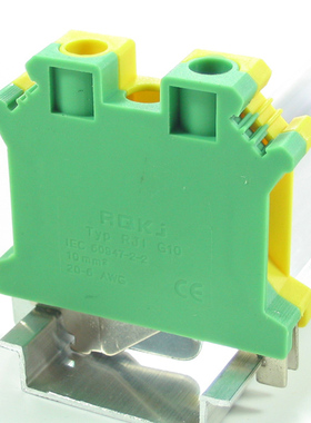 RJ1-G10 (USLKG 10)瑞奇品牌　黄绿色接线端子接地端子