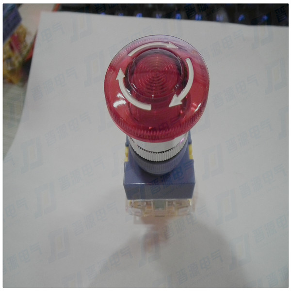 上海一佳 LAY37-11ZSD Y090-11ZSD 带灯急停自锁按钮开关  3C认证