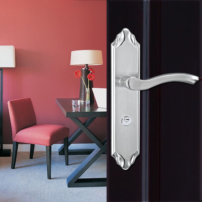 普鑫五金门锁欧式门锁室内门锁把手卧室门锁执手304不锈钢锁1750