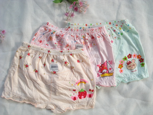 满包邮柏飞柔软拼接1-12儿童内裤