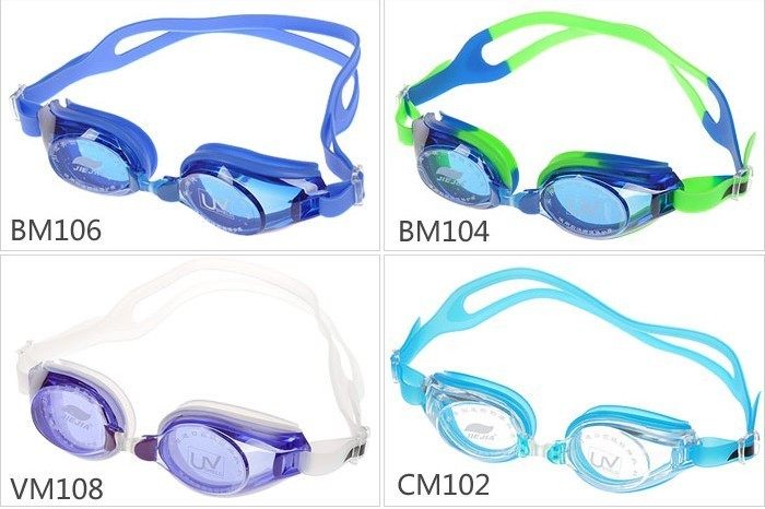 包邮正品JIEJIA 捷佳平光泳镜防雾放紫外线 AM100系列游泳眼镜
