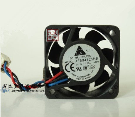 DELTA/台达 4015 12V 0.35A 双滚珠 散热风扇 AFB0412SHB-F00 3线