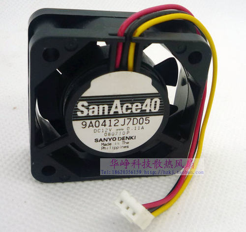 全新原装SANYO三洋 9A0412J7D05 4015 DC12V 0.11A 散热风扇