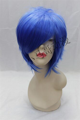 cosplay假发*淡蓝色假发*cos假发*KAITO大哥蓝色假发