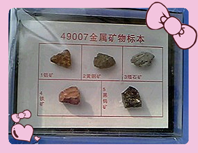 金属矿物标本 49007 地理教学标本 教学仪器