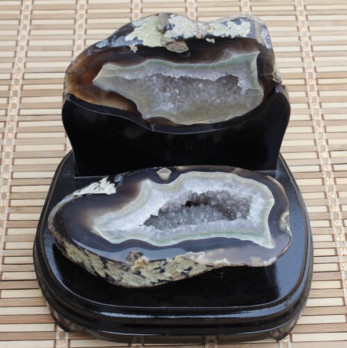 巴西进口天然玛瑙聚宝盆摆件 水晶洞 旺财 旺运 镇宅 消磁 纳福