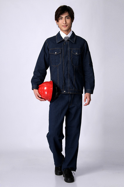 正品乔迪梦斯工作服  纯棉牛仔服套装 电焊服 煤矿工作服劳保服
