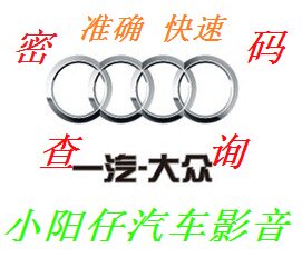 进口国产奥迪TT A43 16 A8 收音机CD DVD 导航音响密码查询 解码