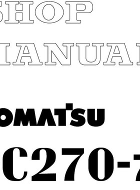 SEBM030400_A4（PC270-7SM）服务手册