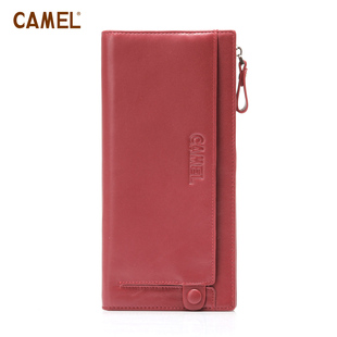 【非卖品】camel骆驼牛皮 女包中长款钱包钱夹 皮夹卡套韩版淑女
