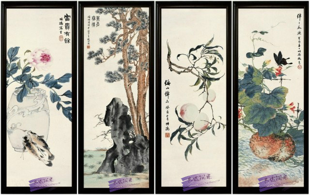 电视背景墙大型瓷板画