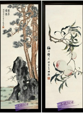 电视背景墙大型瓷板画