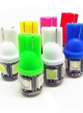 5050芯片白光冰蓝T10 汽车LED示宽灯门灯阅读灯后备箱灯牌照灯泡