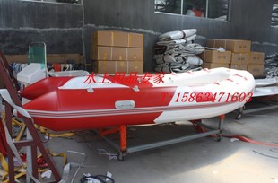 豪华实惠型RIB390C充气艇橡皮艇 总长4米 玻璃钢底壳