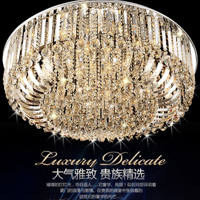 客厅水晶灯圆形led直径1米