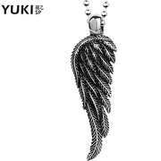 YUKI wing men''s retro Western jewelry necklace pendant wave Valentine''s day gift for boyfriend