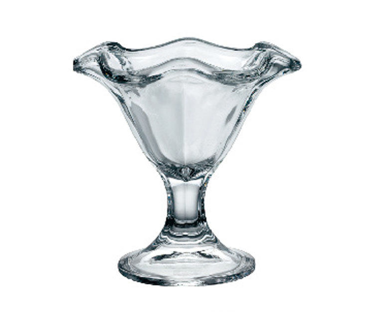 240ml创意花朵形状透明玻璃杯冰淇淋杯甜品碗雪糕杯杯子奶昔杯