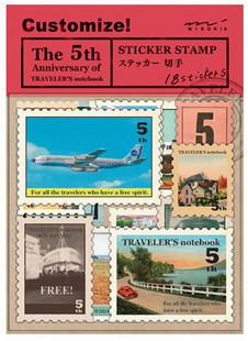 traveler's notebook 旅行邮票旅馆飞机标签 手帐贴纸 手帐帖纸