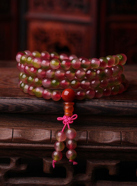 西瓜玉髓碧玺招桃花旺姻缘转运石