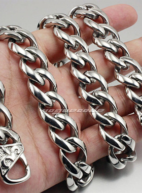 摇滚时尚魅力男款钛钢不锈钢项链