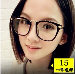 眼镜框 女款潮 韩版近视大框眼镜架 复古黑框平光眼镜 眼睛框213