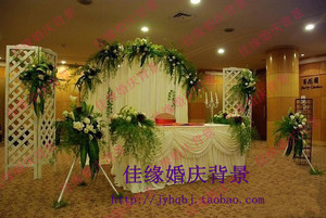 婚庆背景 道具 场W景布置 结婚 新款舞台背景纱幔 特价签到背景套