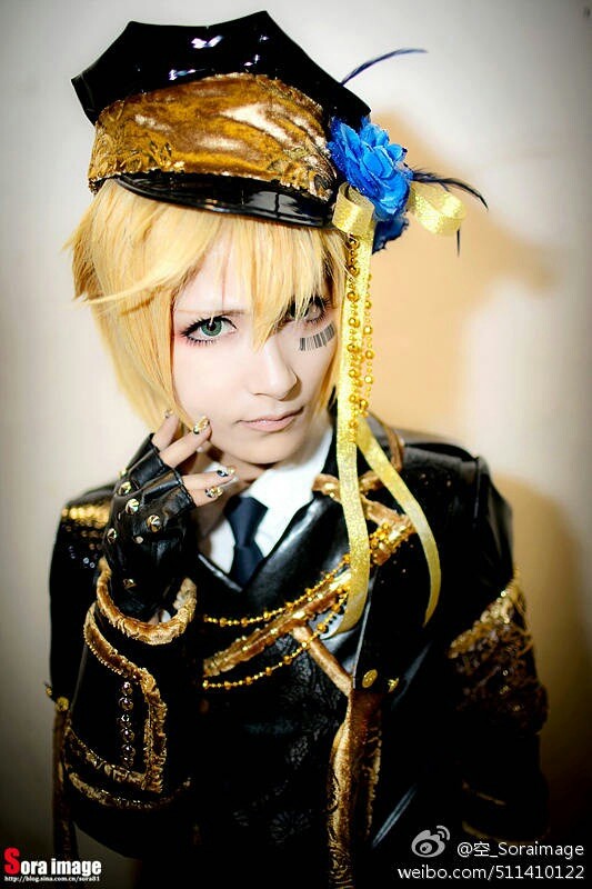 vocaloid静镜音莲连双子弟弟Len/REN山茶花恶之召使cos假发