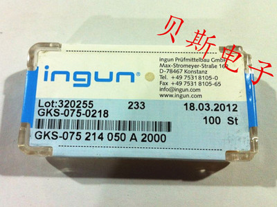 INGUN英刚探针GKS075 214 050A2000（小四爪头型）测试针 弹簧针
