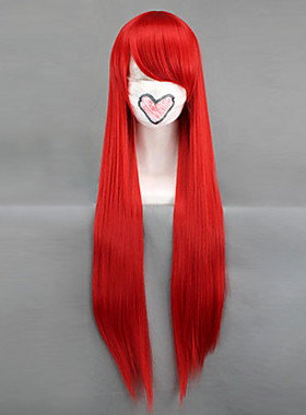 黑子的篮球 性转 赤司征十郎 大红色直发 红色cosplay假发
