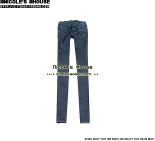 GD 低腰 小脚牛仔裤