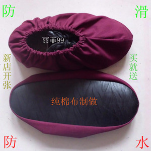 10双装绒布棉布鞋套样板房车间家用加厚防滑耐磨可洗反复用布鞋套