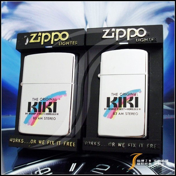 1983 1986年 KIKI宽窄对机 美国原装正品Zippo打火机
