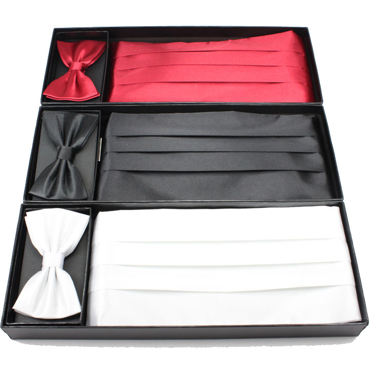 时尚男士套装 礼服腰封+袋巾+领结 宴会喜庆舞会专用 有很多色