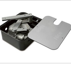 简装意大利耐氏Nice地埋式平开门机Metro3000隐藏式地藏式开门机