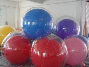 2米双层落地球空飘球透明球广告庆典用品充气落地球中球可印刷