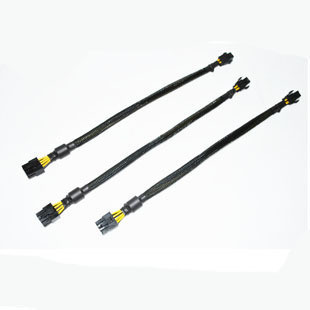 CPU4pin转8pin延长线转接线包网加磁环20CM可定制长度