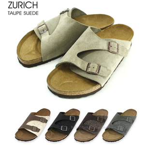 BIRKENSTOCK软木拖鞋男女款外穿绒面软底凉拖Zürich系列