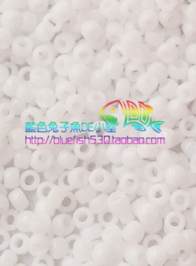手工大头串珠材料 日本进口TOHO东宝米珠 2mm不透明瓷珠白 41#
