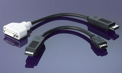 Molex DisplayPort(公头) 对 DVI(母头) 高清转接线,0.254米 7476