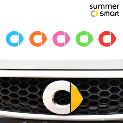 12-19款SMART汽车前标装饰贴纸