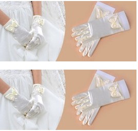Gants pour fille en satin - Ref 2151173 Image 1