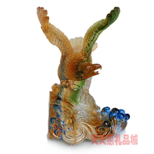 古法琉璃大展宏图笔筒送老师同学