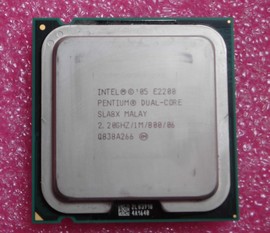  775CPU 拆机：Intel奔腾双核E2200 酷睿2.20ghz 1m/800/06