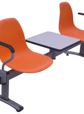 多色可选公共排椅机场等候椅带茶几两人座谈桌椅办公椅机场等候椅