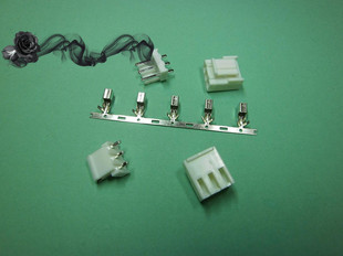 VH3.96-3P接插件 连接器 间距3.96mm 3Pin端子壳+直针座+端子 1套
