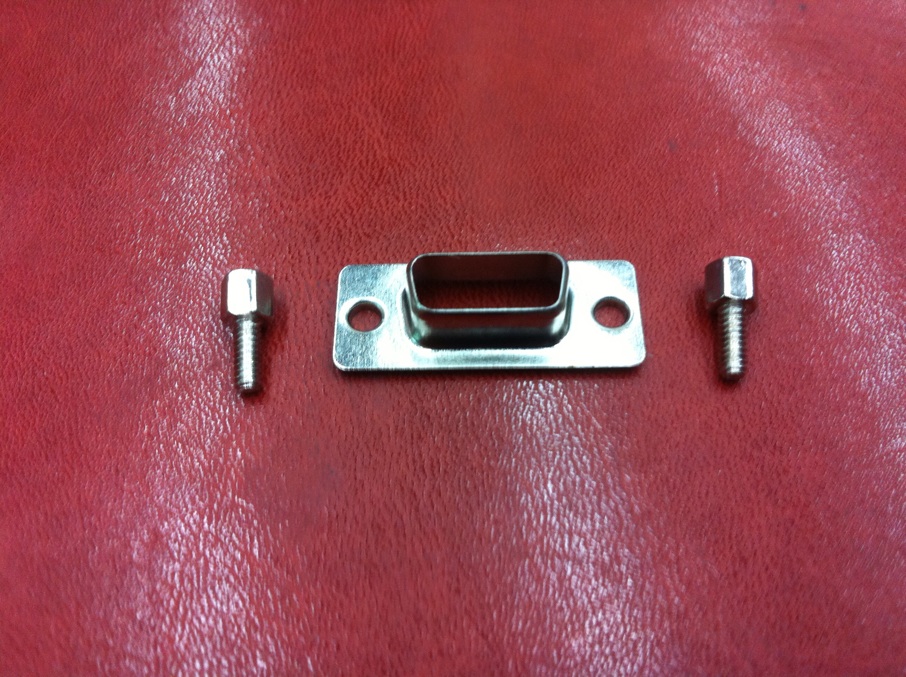 主板VGA铁壳九针COM口铁壳插件 显卡VGA接头挡板 DB9母外壳带螺丝