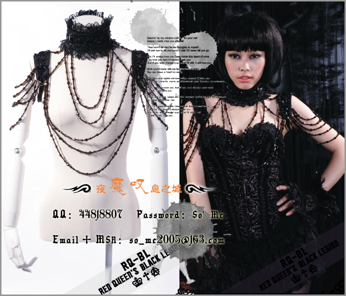 ╋魔叹╋rq-bl哥德披肩华丽颈圈