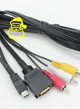 原装Panasonic松下摄像机HDC-HS60 HS80 HS700 D端子线+AV视频线